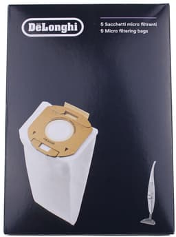 DELONGHI - DLS35 Stofzuigerzak Microvezel 5 sDLS 35 set- 5 microvezelfilterzakken. Voor modellen: XLF 1500 tuks - 5519210141 — thumbnail 2