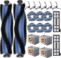 Accessoireset voor Eufy X10 Pro, Omni robotstofzuiger, 4 stofzakken, Saprdii 6 dweildoeken, 2 rubberen rolborstels, 2 filters, 6 zijborstels, reserveonderdelenset X10 Pro, stofzuigerrobot — thumbnail 1