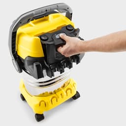 Kärcher WD 6 P S V-30/6/22T Renovation Set - Incl. boorstofopvanger + extra set vliesfilterzakken - 1300 W - 30 liter - GeÍntegreerd stopcontact - RVS zuigbuiszen - Afvoerschroef - RVS container - Vlakfilter — thumbnail 2