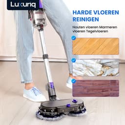 Mop - Elektrische Dweil - Vloerwisser - Geschikt voor Dyson Steelstofzuiger - Dyson V15 - V11 - V10 - V8 - V7 - Dweil Opzetstuk - Met 8 moppen — thumbnail 4