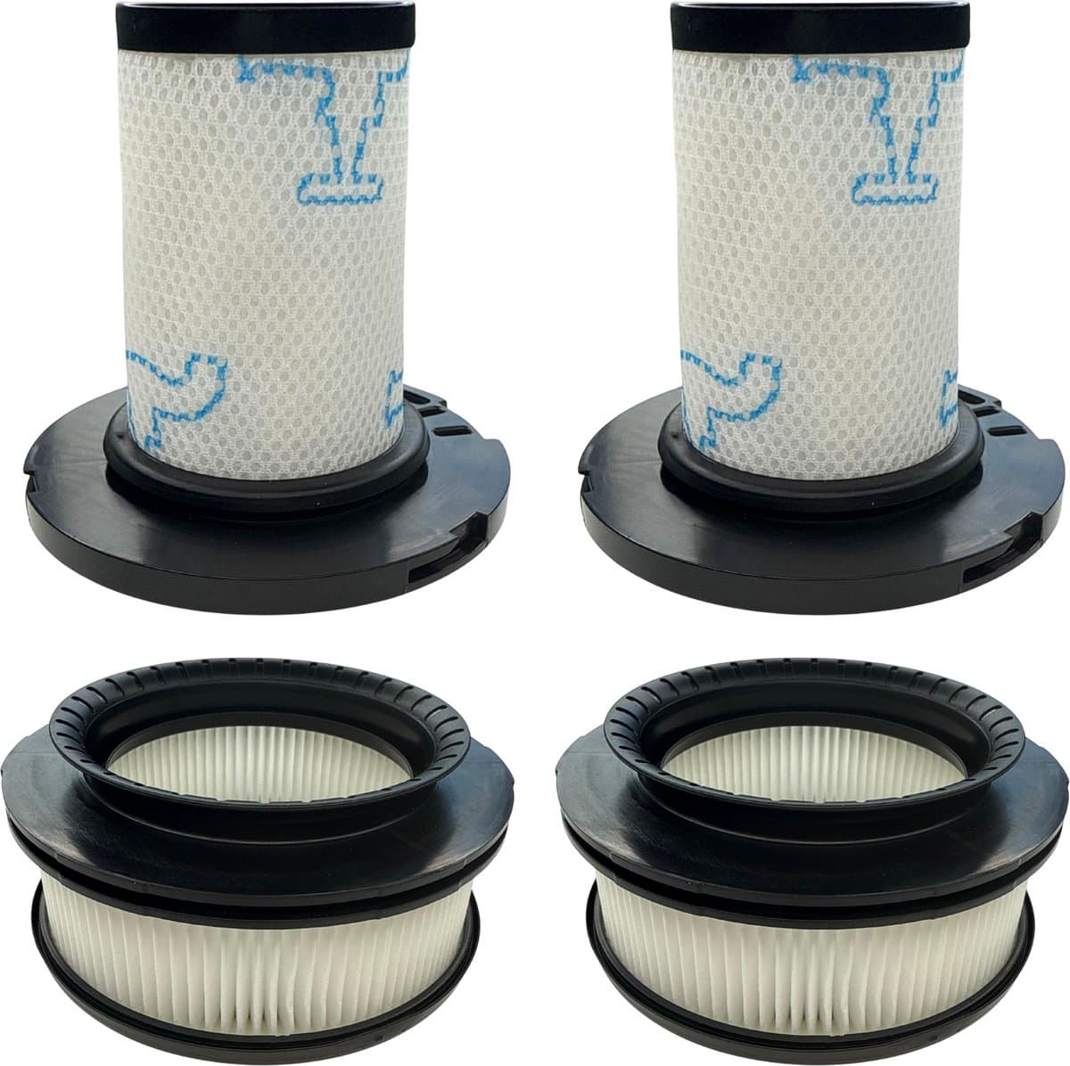 Filter voor Rowenta vervangingsfilter ZR009007/ZR009008 [Set 4] Rowenta X-Force Flex — afbeelding 1
