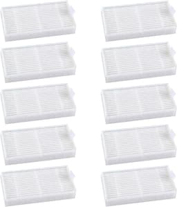 Hepa Vervang Filter Set - geschikt voor ilife x3 - v3 - v3s - v5 - v5s - v5pro - Vervangingsfilterset - Stofzuigerfilter - 8*4*1.5cm - wit - 10 stuks — thumbnail 1