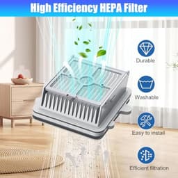 PromoHome Schuifbalk en HEPA Filters compatibel met Roborock F25 Reeks - 6 delig — thumbnail 5