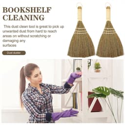 Kleine Bureaubezem - Stofborstel Set - Bureau Keuken Reinigen - Duurzaam Ruimtebesparend - 29 cm Lengte - Diverse Kleuren — thumbnail 3