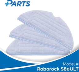 Roborock S80ULT Dweilpads (3 Stuks, Plus.Parts® alternatief voor 8.02.0081) — thumbnail 1