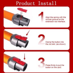 Dailygoody - Set van 2 veervergrendelingsknoppen - Reserveonderdelen Stofzuiger - Blauw - Geschikt voor Dyson V7 V8 V10 V11 V15 - Hoge kwaliteit en du... — thumbnail 5
