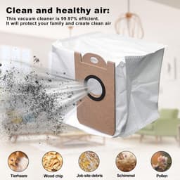 Dailygoods- Stofzuigerzakken Grote Capaciteit - Stofzuigeraccessoire - Lekvrij - Duurzaam - Geschikt voor Proscenic M7 Pro/M8 Pro - Eenvoudig te vervangen - Robotstofzuigerzakken — thumbnail 3