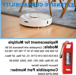 Hoge capaciteit 14.4V 6800mAh vervangende batterij voor robotstofzuigers, geschikt voor S5 S50 S51 S55 S6 S7 en meer — thumbnail 2