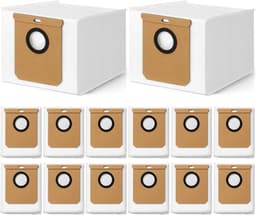 14 stuks stofzuigerzakken voor Eufy L50 SES L60 SES - voor Conga Home 10000, 8090 Ultra, 9090 AI - voor Haier H9 + - vervangende zak robotstofzuiger — thumbnail 1