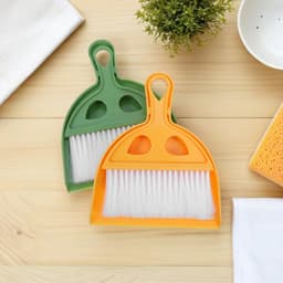 Stoffer en Bezem Set - Handbezem Stoffer - Bureau Schoonmaken - Compact en Draagbaar — thumbnail 3