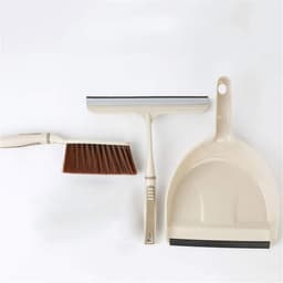 Bezem stoffer set - Kleine borstel - Desktop reinigen - Ruimtebesparend ontwerp - 31x21cm - Beige — thumbnail 4