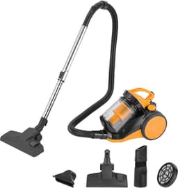 Zakloze Stofzuiger - Krachtige Zuiger - Grondig Reinigen - 800 W Vermogen - 2 Liter Reservoir - Geel — thumbnail 1