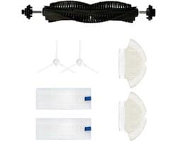 Set van 7 accessoires Geschikt voor de Tefal Rowenta X-plorer Serie 75 RG7687 robotstofzuiger: hoofdborstel/2 zijborstels/2 doeken/2 filters