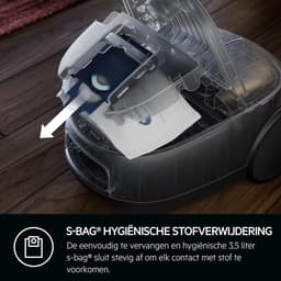 Stofzuiger Met Zak - Cilinderstofzuiger Huishoudelijk - Grondig Schoonmaken - HEPA Filtratie 99.99% - 3.5L Capaciteit - Denim Blauw — thumbnail 4