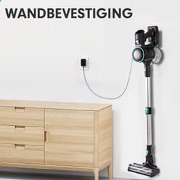 AG4100 Green Steelstofzuiger Draadloos – Stofzuiger Zonder Zak – Draadloze Stofzuiger – Extra Batterij – Tot 90 Min Stofzuigen – Kruimeldief – Dierenharen – LED Zuigmond — thumbnail 5