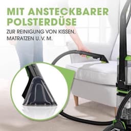 Vloerreiniger – Tapijtreiniger – Waszuiger – Meubelreiniger – Dweilmachine – Grote tanks 1,5L – Reserveborstel & Tapijtshampoo inbegrepen — thumbnail 1