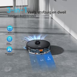 Teendow D65S MAX Robotstofzuiger met Dweilfunctie, 6000 Pa, LiDAR Navigatie, Automatisch Leegstation, App Bediening, 220 min, 5 Kaarten — thumbnail 4