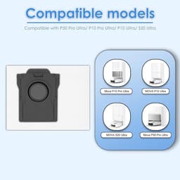 10 Stuks Vervangende Stofzakken - geschikt voor Mova P50 Pro Ultra - P10 Pro Ultra - P10 Ultra - S20 Ultra Robotstofzuiger Met Zelf-Leegstation - Accessoireset — thumbnail 3