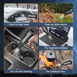 Mini Air Blower 300000 RPM - Draadloze Stofzuiger voor Toetsenbord en Auto — thumbnail 5