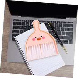 Kleine Handveger en Blik - Mini Stoffer Blik - Bureau Schoonmaken - Compact Ontwerp - 19.5 cm - Roze — thumbnail 2