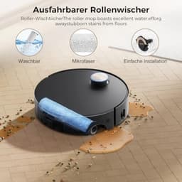 PromoHome Accessoireset voor Dreame Aqua10 Ultra Roller Complete robotstofzuiger, 20 stuks – 2 hoofdborstels, 2 dweilpads, 6 stofzakken, 4 HEPA-filters, 4 zijborstels — thumbnail 3