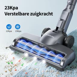 Draadloze Stofzuiger - Steelstofzuiger Handstofzuiger - Huis en Auto - 23kPa Zuigkracht - 35 Min Looptijd - Blauw — thumbnail 4