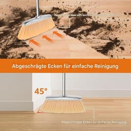 Stoffer en blik - Reinigingsset - Efficiënt schoonmaken - Ergonomisch ontwerp - 398 cm - Zilver — thumbnail 5