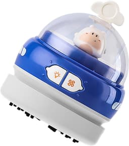 Desktop Stofzuiger - Kruimeldief Bureau - Bureau Reinigen - USB Oplaadbaar - 11.9x9.1x9.1 cm - Paars — thumbnail 1