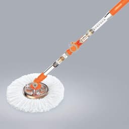 Spinmop Emmer - Dweil Emmer - Vloeren Schoonmaken - Roestvrij Staal - 1.00 Aantal - Zilver — thumbnail 3