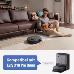 Accessoireset voor Eufy X10 Pro, Omni robotstofzuiger, 4 stofzakken, Saprdii 6 dweildoeken, 2 rubberen rolborstels, 2 filters, 6 zijborstels, reserveonderdelenset X10 Pro, stofzuigerrobot — thumbnail 4