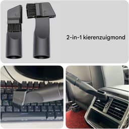 6 Stuks Stofzuiger Zuigmond Set - Universeel Opzetstuk - Reinigingsset voor stofzuigeraccessoires - Geschikt voor standaard slangonderdelen van 35 mm tot 32 mm - Voor Shark/Henry Hoover-accessoires - Zwart — thumbnail 3