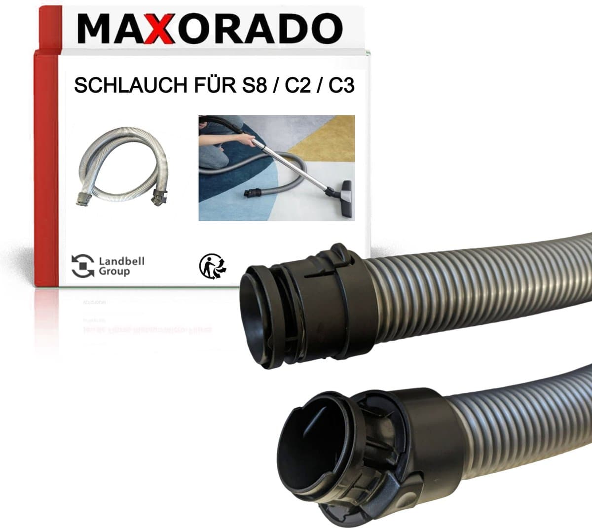 Maxorado Stofzuigerslang 35mm voor uw stofzuiger - geschikt voor Miele, Complete C3 S8 SERIES 10563760 7863552 7863553 7863554 7863555 – stofzuiger reserveonderdeel slang — afbeelding 1