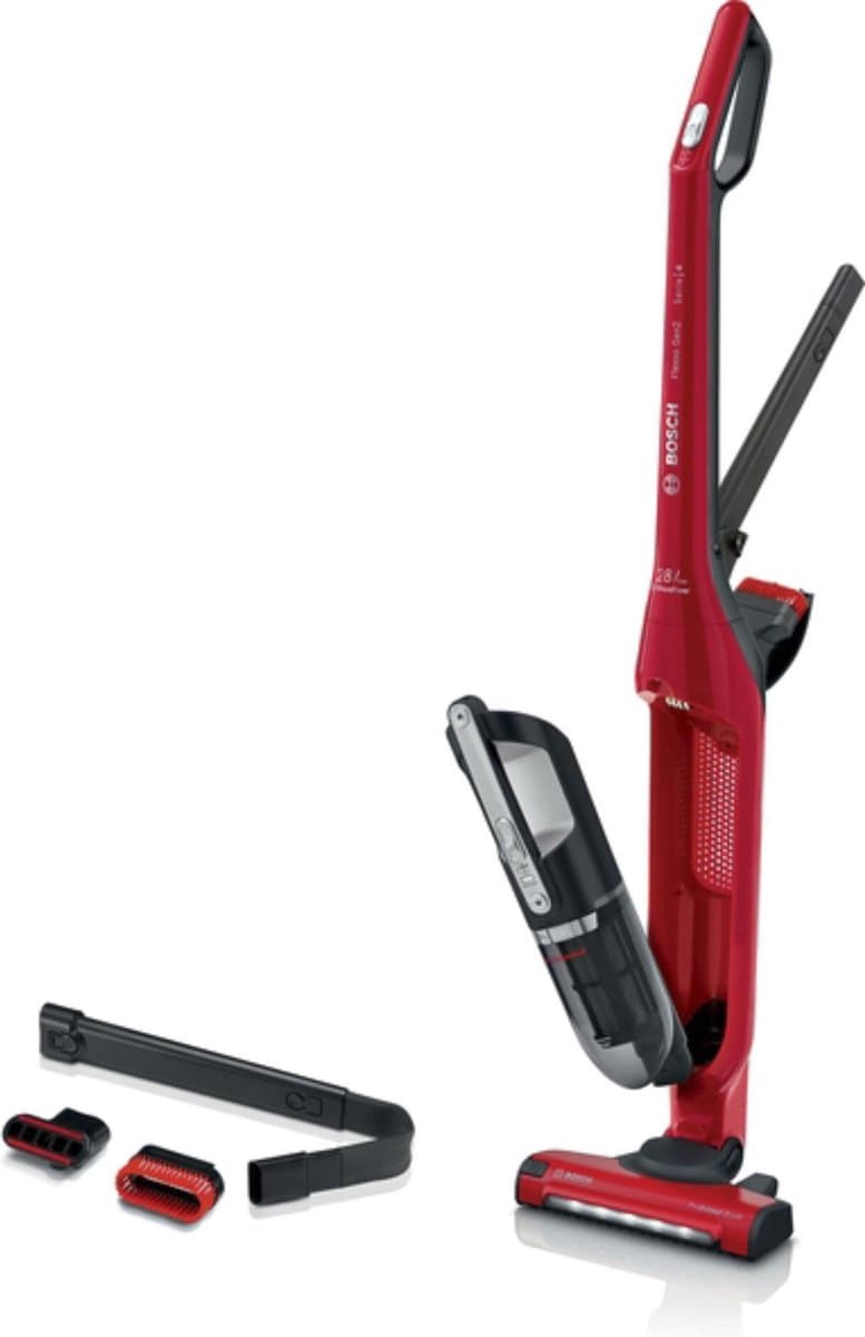 Bosch Flexxo BBH3ZOO28 ProAnimal Serie 4 - Steelstofzuiger - Rood — afbeelding 1