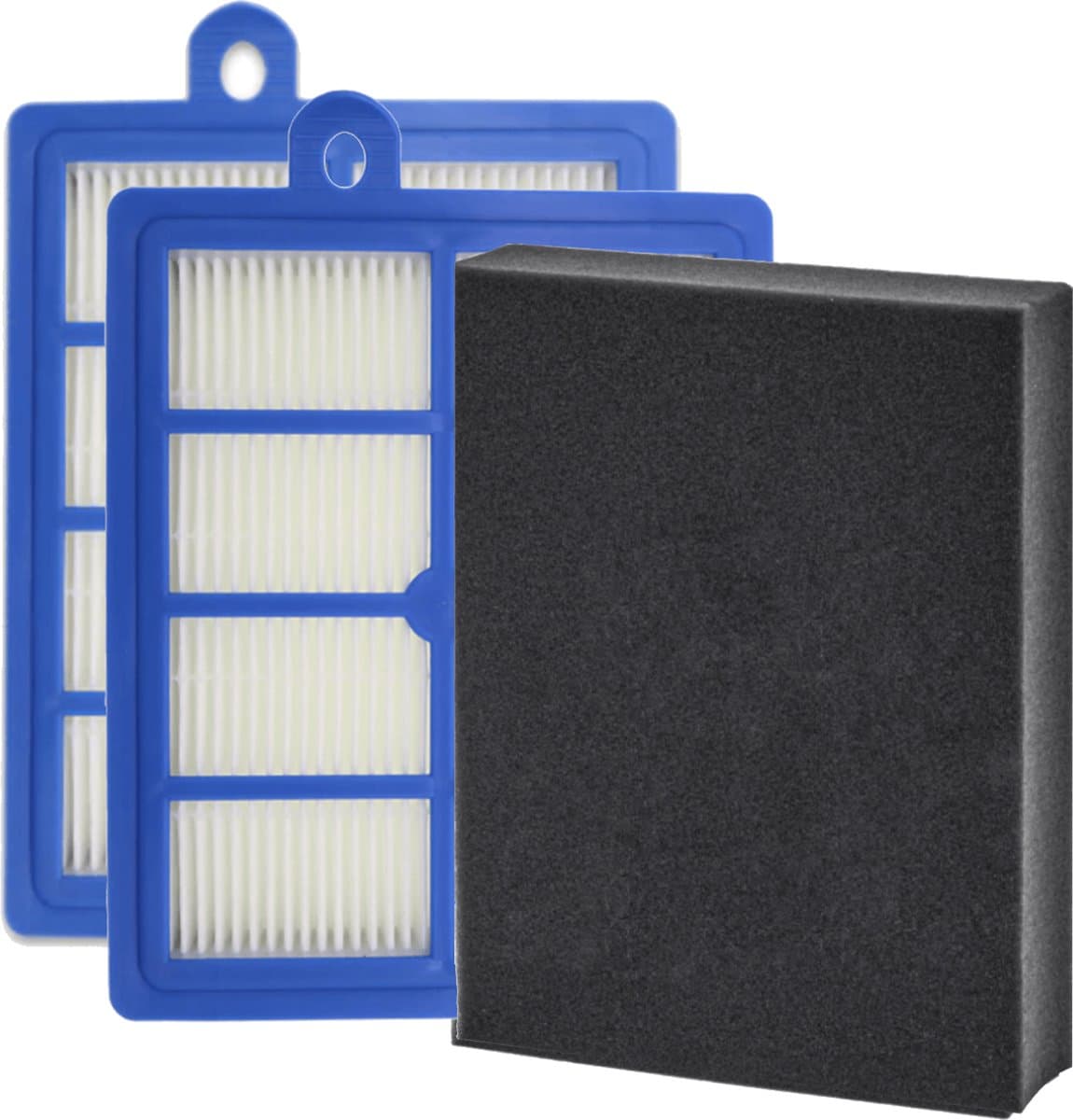 Filter set geschikt voor AEG LX7 en LX8 fijnstoffilter en Hygiëne HEPA Filter AUSK11 foamfilter stofzuigerfilter allergiefilter - 1184255014 - 7321423161707 FC8031/01 — afbeelding 1