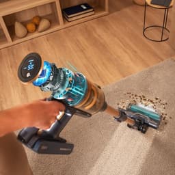 Verticale Stofzuiger - Steelstofzuiger Kruimeldief - Grondig Huis Reinigen - Zuigt en Dweilt Tegelijk - 30 kPa Zuigkracht - Grijs — thumbnail 2