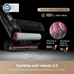 Dreame H15 Pro FoamWash Nat- en Droogzuiger - Zelfreinigend met Heet Water - 18000 Pa Zuigkracht - Foam Wash Technologie — thumbnail 5