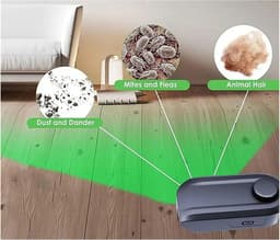Stofzuiger Laserlicht - Stofweergave Lamp - Huis Schoonmaken - Dierenhaar Zichtbaar - Universeel - Zwart — thumbnail 3
