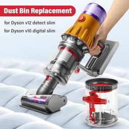 Stofzuigercontainer reserveonderdeel voor Dyson V12 Detect Slim - Stofverzamelpan reservoir accessoires voor Dyson V10 Digital Slim - Stofbusje onderdeel nr. 965272 - PromoHome — thumbnail 5