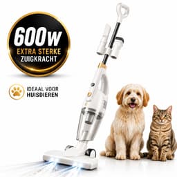 AG3500 Steelstofzuiger - Zonder Zak - 600W - Sterke Zuigkracht - Vacuum Cleaner - 3-in-1 Snoerstofzuiger - HEPA Filter - Vacuum Cleaner -LED Verlichting - Handstofzuiger - Lichtgewicht - Kruimeldief - Geschikt voor Dierenharen - Black — thumbnail 1