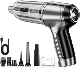 Draagbare Kruimelzuiger - Handstofzuiger Auto - Snel Opruimen - Krachtige Zuigkracht - 600 Gram - Zwart — thumbnail 2