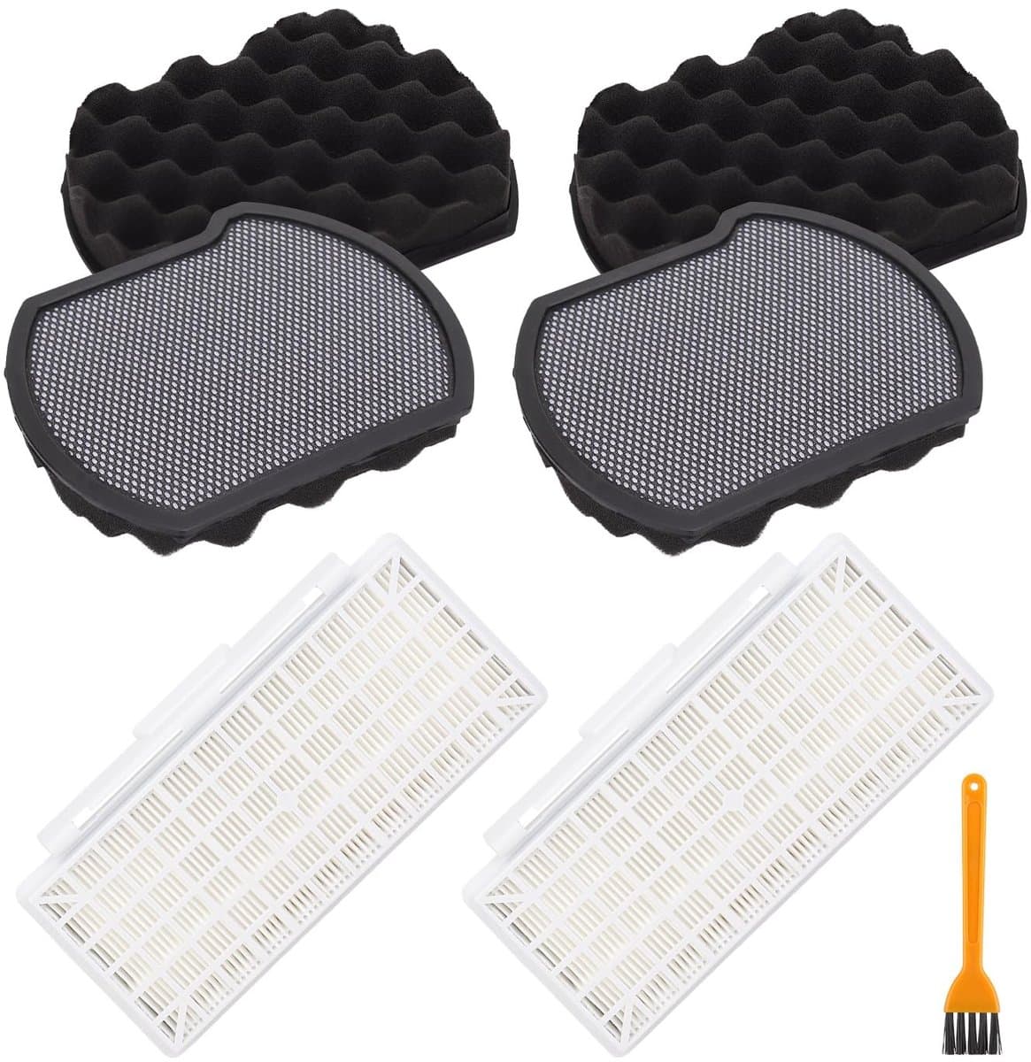Dailygoods- Filteraccessoires Vervangend - Stofzuigerfilter - HEPA-filter - Schuimfilter - Reinigingsborstel - Compatibel met Bosch serie 6 — afbeelding 1