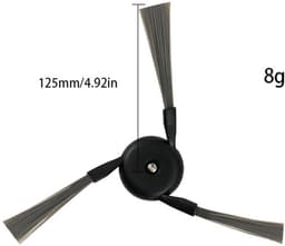 Geschikt voor Dreame D20 Pro Plus, X40 Ultra, X40 Master, L40 Ultra, L40s Pro Ultra, X50 Ultra, L50 Pro Ultra, X50 Ultra Complete, V50 Ultra Complete, X40 Ultra Complete robotstofzuiger accessoires, zijborstel, set van 6 — thumbnail 5