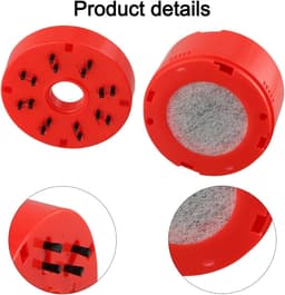 Mini Stofzuiger - Desktop Reiniger - Bureau Schoonmaken - Hoge Zuigkracht - 9 x 7.8 cm - Rood — thumbnail 3