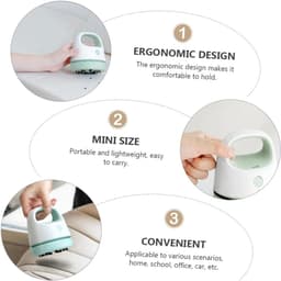 Mini Bureau Stofzuiger - Tafelstofzuiger Handzaam - Bureau Schoonmaken - Draadloos USB Opladen - 9.9 x 8.6 cm - Groen — thumbnail 5