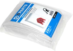 10x Dparts PRO stofzakken geschikt voor Miele FJM - met 2 filters - stofzuigerzakken HyClean 3D Efficiency FJM - HyClean Pure FJM - Compact C1, C2 en Complete C1 stofzuiger series - stofzuigzak MI30 — thumbnail 3