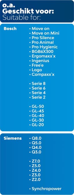10x Dparts PRO stofzakken geschikt voor Bosch & Siemens G-ALL - Serie 8, 6, 5, 2 stofzuigerzakken - Q8.0 Q5.0 Q4.0 Q3.0 Z7.0 Z5.0 Z4.0 Z3.0 Z2.0 - stofzuigzak si52 - Move On - Pro Silence, Animal, Hygienic - Ingenius - Free'e - Logo bbz41fgall — thumbnail 3