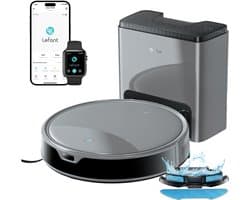 Lefant M350 MAX robotstofzuiger met dweilfunctie - Automatisch leegstation - Stofzuiger - 10.000 Pa zuigkracht - 2 extra stofzuigerzakken - Met app - Ideaal voor huisdieren