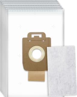 10x Dparts stofzakken geschikt voor Nilfisk Power, Select, Extreme en King stofzuiger series - stofzuigerzakken met 1 filter - stofzuigzak Allergy Special P10 P12 P20 P40 128389187 — thumbnail 1