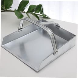 Mini Stoffer - Stofblik Tafel - Keuken Schoonmaken - Ligt Plat - 27 cm - Zilver — thumbnail 5
