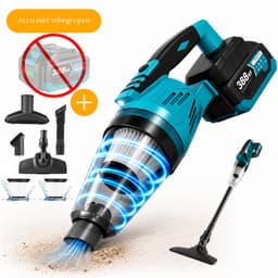 Instava Kruimeldief met LED Licht – Geschikt voor Makita LXT 18V Accu – Draadloze Handstofzuiger – 10kPa Zuigkracht – 750ML – Zonder Accu – Kruimeldief voor Auto & Huis — thumbnail 1